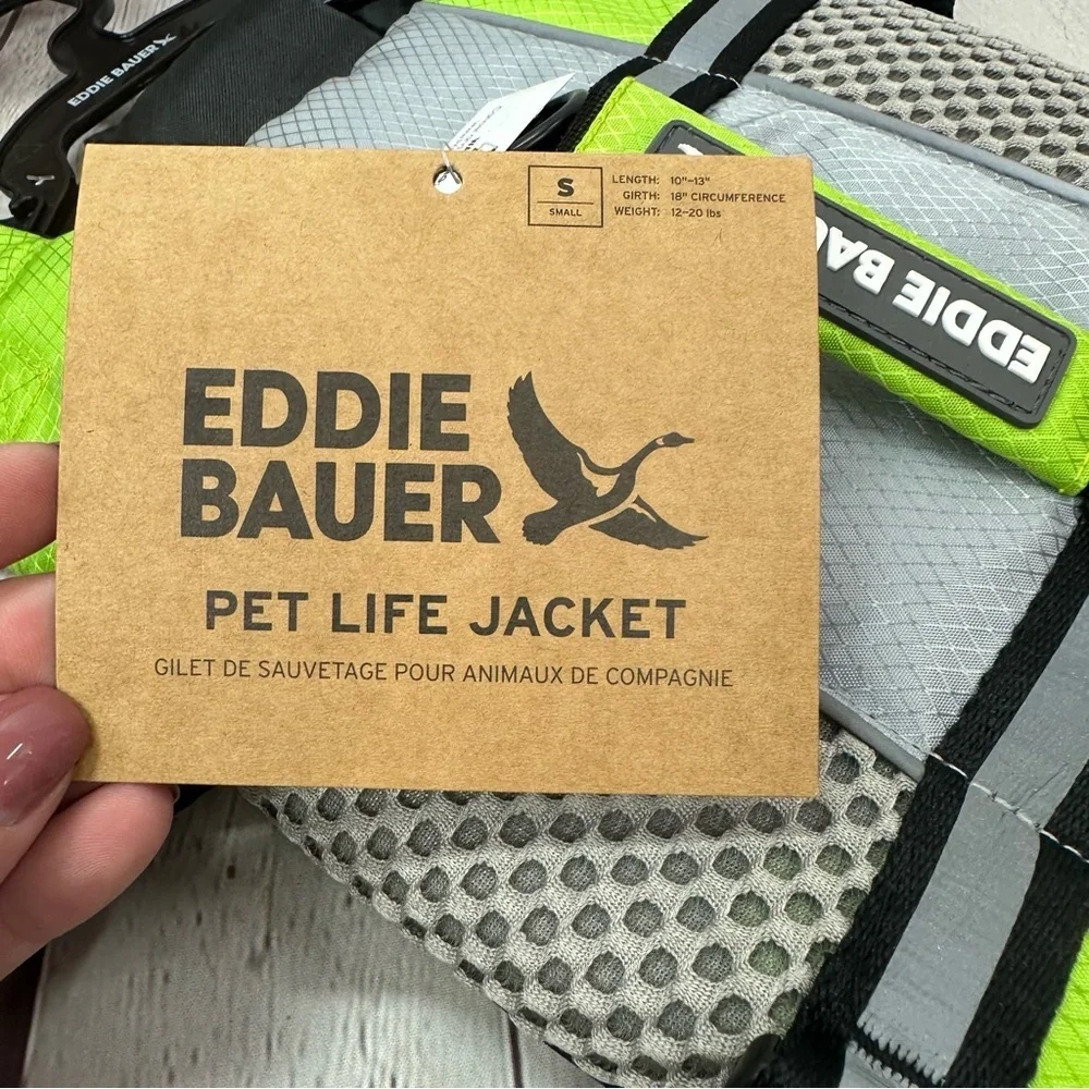 NWT eddie bauer pet life jacket sz small fur baby outdoor lake beach safety